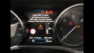 Jaguar Land Rover Adblue Diesel Fluid Quality Issue - CHEAP EASY FIX in 30 MINS