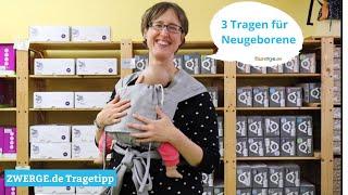 3 Babytragen für Neugeborene die immer gehen