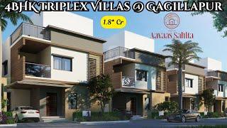 Vajra Aavaas Sahita || 4 BHK TRIPLEX VILLA WITH HOME THEATRE || Gagillapur, ORR Exit No:5, Dundigal.