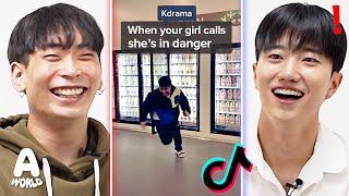 Koreans React To K drama VS Regular Shows TIKTOK!