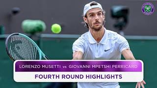 Gripping thriller! | Lorenzo Musetti vs Giovanni Mpetshi Perricard | Highlights | Wimbledon 2024