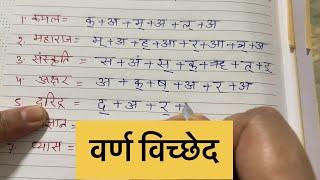 Varn Vichchhed (वर्ण विच्छेद) ।Hindi Grammar (हिंदी व्याकरण)।Study Centre