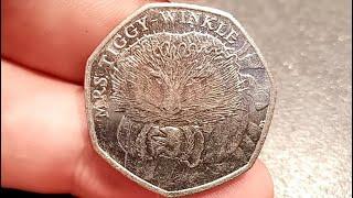 UK 2016 MRS TIGGY-WINKLE 50 Pence Coin VALUE + REVIEW