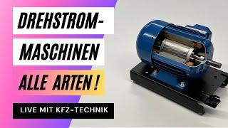 Drehstrommaschinen! Welche Arten gibt es + Erklärung! Elektromotor / Drehstrommotor