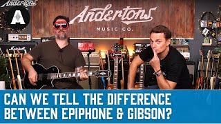 Spot the Gibson Les Paul! - Can We Tell the Difference Between Epiphone & Gibson?