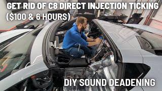 C8 CORVETTE DIY SOUND DEADENING | ELIMINATE TICKING & ROAD NOISE | SHOULD HAVE CAME THIS WAY