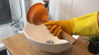 Buffalo Premium Orange Plungers| Easily Clears Blocked Drains, Wooden Handle| Best Selling