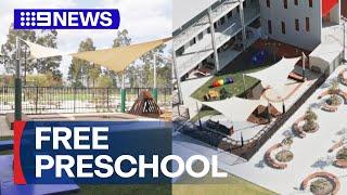 First of 100 free childcare centres opened by NSW government | 9 News Australia