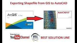 Exporting Shapefile from GIS to Auto CAD (Very Easy Method)