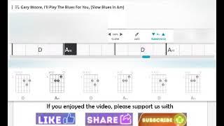 VE0018-I'll Play The Blues For You by Gary Moore (Slow Blues in Am)