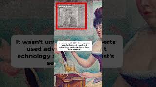 What’s behind the Young Woman Powdering Herself by Georges Seurat?