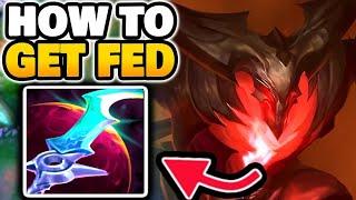 How to get FED & CARRY on RED KAYN w/ BUFFED JUNGLE XP in Patch 14.10