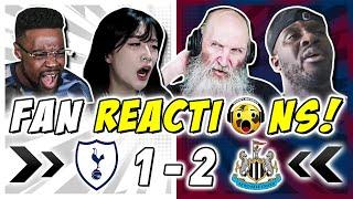 SPURS FANS FURIOUS  REACTION TO TOTTENHAM 1-2 NEWCASTLE | PREMIER LEAGUE FAN REACTIONS