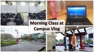 Morning Class at Campus Vlog | Prepare, Clean  , Go to School, Study 