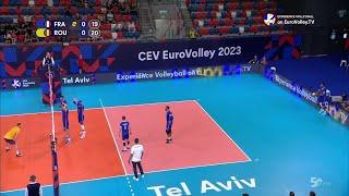 France vs Italy mega rally  #cevvolleyball #france #italy