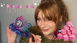 asmr  what i got for my 21st birthday!!   soft spoken ramble , show and tell, gift haul