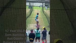 17 Year Old Cricket Batting Prodigy Sam Konstas vs Australian quicks Scott Boland & Lance Morris