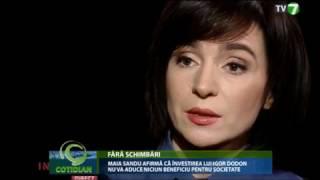 Maia Sandu afirmă că învestirea lui Igor Dodon nu va aduce beneficiu pentru societate