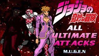 All Ultimate Attacks from JoJo's Bizarre Adventure MUGEN GAME Beta 2.5