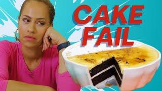 Giant Crappy Crème brûlée CAKE!  Big fail Featuring: Yolanda with a BLOWTORCH! | How to Cake It