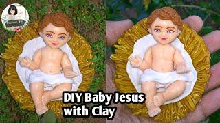 How to make Baby Jesus with Coldporcelain Clay|Christmas Special|Jesus|sculpture|Creative Jay|DIY