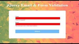 Simple Jquery Form Validation Example, Jquery Form Validation On Submit