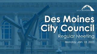 1-13-25 City Council - Regular Meeting