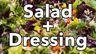 How to Make a Tasty Salad + Salad Dressing Every Time | Healthy Salad Recipe 