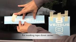 How to Apply a Car Decal - Detailed Steps - Dry Method - Application to Removal