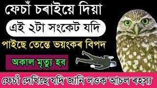 ফেচাঁ চৰাইয়ে দিয়া এই ৩টা সংকেট যদি পাইছে এই কাম ভুলটো নকৰিব ? ভয়ংকৰ বিপদ হব / Assamese Astrology