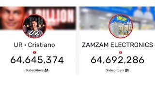 UR Cristiano Ronaldo VS ZAMZAM ELECTRONICS بت مباشر Live Sub Count (New Official Channel)