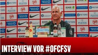 OFC-Cheftrainer Christian Neidhart vor Kickers Offenbach vs. FSV Frankfurt