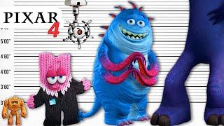 Pixar 4 - Size Comparison | Biggest Characters of Pixar studio | Satisfying Video