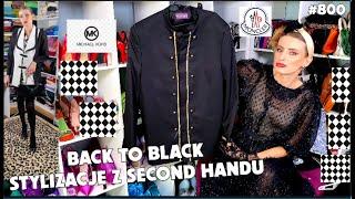 BACK TO BLACK  STYLIZACJE Z SECOND HANDU | KURTKA MONCLER W LUMPEKSIE #800