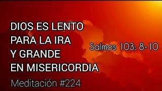 La Ira de Dios - Dios es lento para la ira y grande en misericordia. Meditación #224