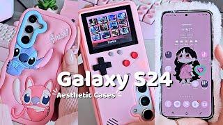 ️ Galaxy S24 ️ | Aesthetic Cases Unboxing & Customization   (ASMR)