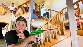 PaintBall Hide N Seek In NEW HOUSE!