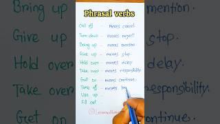 phrasal verbs  #english #ielts #education #spokenenglish #learning #speaking