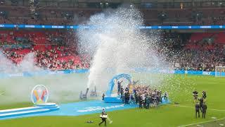 Italy lift EURO 2020 trophy | Award ceremony | View from stadium