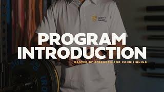 UniSQ Master of Strength and Conditioning - Introduction