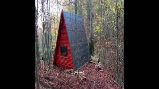 Construction of an A shaped House in the forest / Construction of an A shaped House in the forest