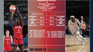 Mystics Outlook: Game 34 - WSH@PHX