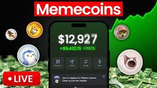 LIVE MEMECOIN TRADING! 100X MEME COINS ON SOLANA! LIVE TRADING 100X MEMECOINS