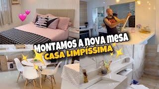 CASA LIMPÍSSIMA - FAXINA E ORGANIZAÇÃO CAMA POSTA - MONTAMOS A NOSSA MESA NOVA DECORAÇÃO NOVA