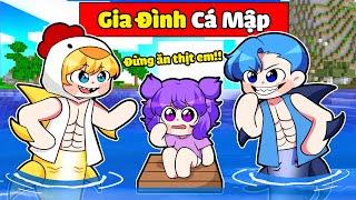 NABEE EM BÉ BỊ BỎ RƠI ĐƯỢC GIA ĐÌNH CÁ MẬP NHẬN NUÔI TRONG MINECRAFT*NABEE GIA ĐÌNH CÁ MẬP 