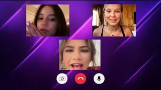 Jenna Ortega, Millie Bobby Brown and Zendaya have a Video CALL!