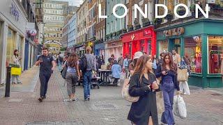 England, London City Tour | 4K HDR Virtual Walking Tour around the City  |  Soho London, Piccadilly