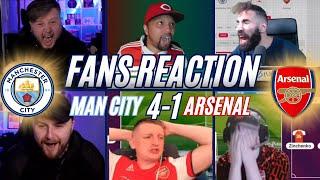 ARSENAL FANS REACTION TO 4-1 LOSS AGAINT MAN CITY 