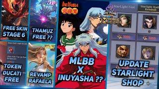 UPDATE STARLIGHT SHOP NOVEMBER, MLBB X INUYASHA ??, FREE EPIC SKIN, THAMUZ 11.11 -MLBB UPCOMING SKIN