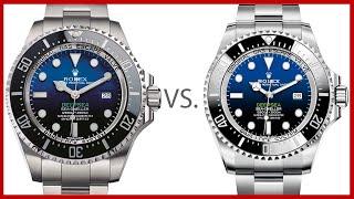 ▶ Rolex Deepsea D-Blue Old vs. Rolex Deepsea D-Blue "James Cameron " New -  116660 VS 126660